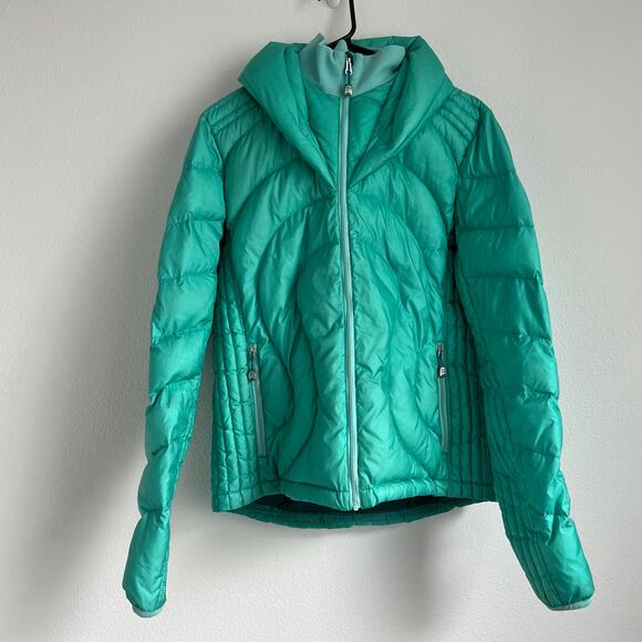 lululemon athletica Jackets & Blazers - Lululemon Down Puffer Jacket Womens Size 10 Green